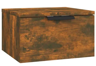 Wisząca szafka nocna przydymiony dąb N1-M09 - Szafki nocne - miniaturka - grafika 1