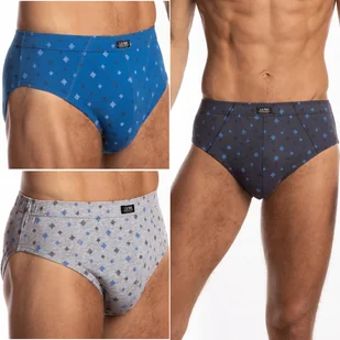 LAMA 110/20 slipy męskie dopasowane majtki 100% BAWEŁNA 3 WZORY - XXL - Majtki męskie - miniaturka - grafika 1