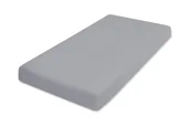 Prześcieradła - Prześcieradło 90x200 muślinowe szare z gumką Matex - miniaturka - grafika 1