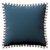Poszewki na poduszki - Dekoria Poszewka Wera na poduszkę pruski błękit 45 × 45 cm Velvet 150-704-16 - miniaturka - grafika 1