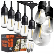 Girlanda Ogrodowa LED Łańcuch Świetlny 20M 20X Żarówka LED E27 Wodoszczelna