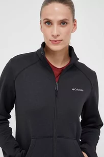 Columbia bluza sportowa Col Hike Tech kolor czarny gładka - Bluzy damskie - miniaturka - grafika 1