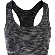 Bielizna sportowa damska - Biustonosz damski Endurance  Flow Ribbed Seamless Bra Black XXS/XS - miniaturka - grafika 1