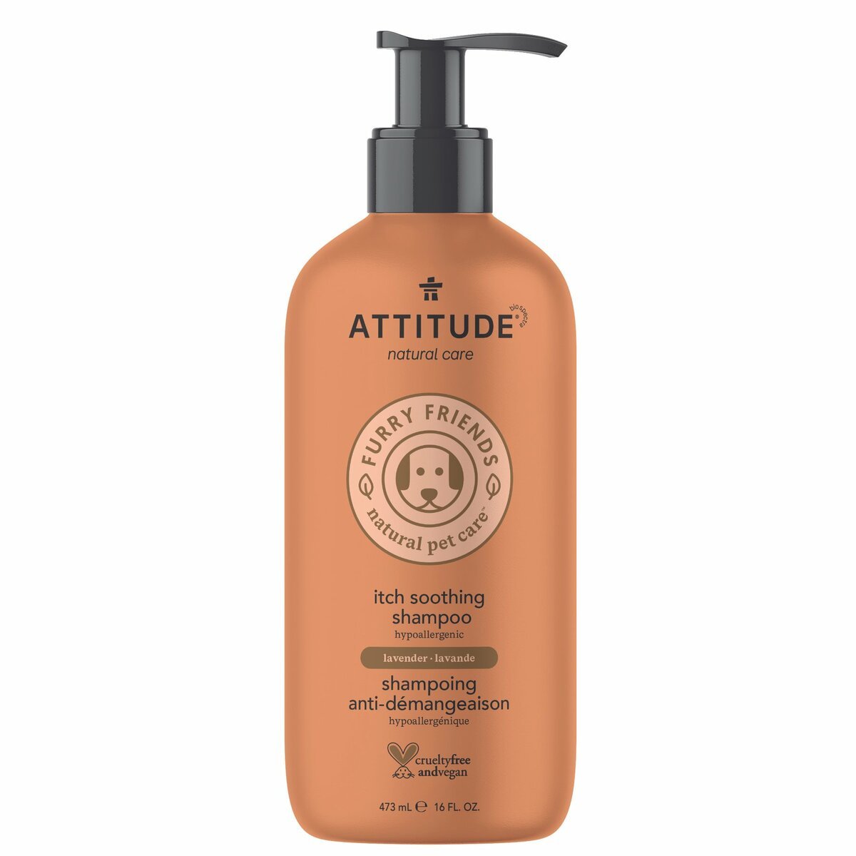 Naturalny szampon ATTITUDE Furry Friends dla zwierząt - przeciwświądowy 473 ml
