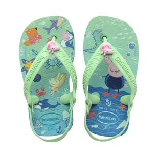 Havaianas Baby Peppa Pig, Japonki Unisex-Bimbi 0-24, Zielony ogród, 21 EU - Buty dla dziewczynek - miniaturka - grafika 1