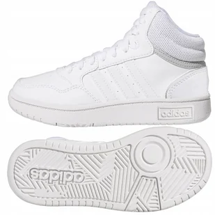 Buty adidas Hoops Mid białe GW0401 38 - Buty sportowe damskie - miniaturka - grafika 1