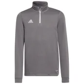 Bluzy dla chłopców - adidas Bluza ENTRADA 22 Training Top Y H57549 szara - miniaturka - grafika 1