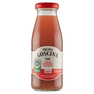 Polska gościna Sok jabłko truskawka kaszubska 215 ml - Soki i napoje niegazowane - miniaturka - grafika 1