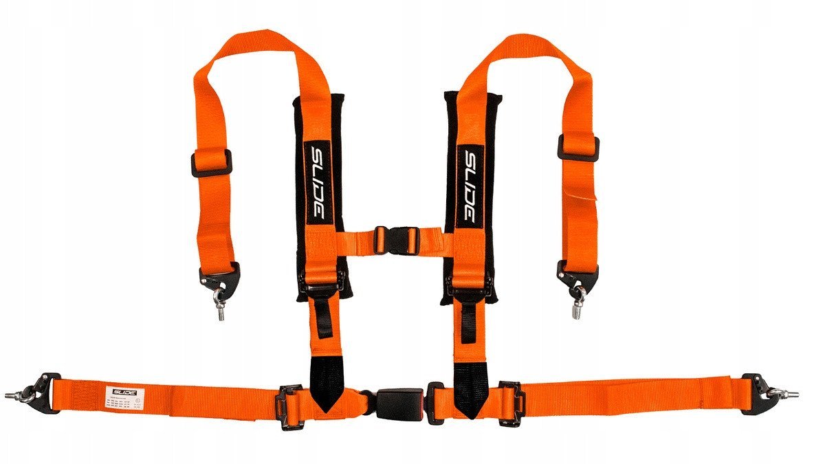 Pasy sportowe Slide V2 Pomarańczowe 4P 2