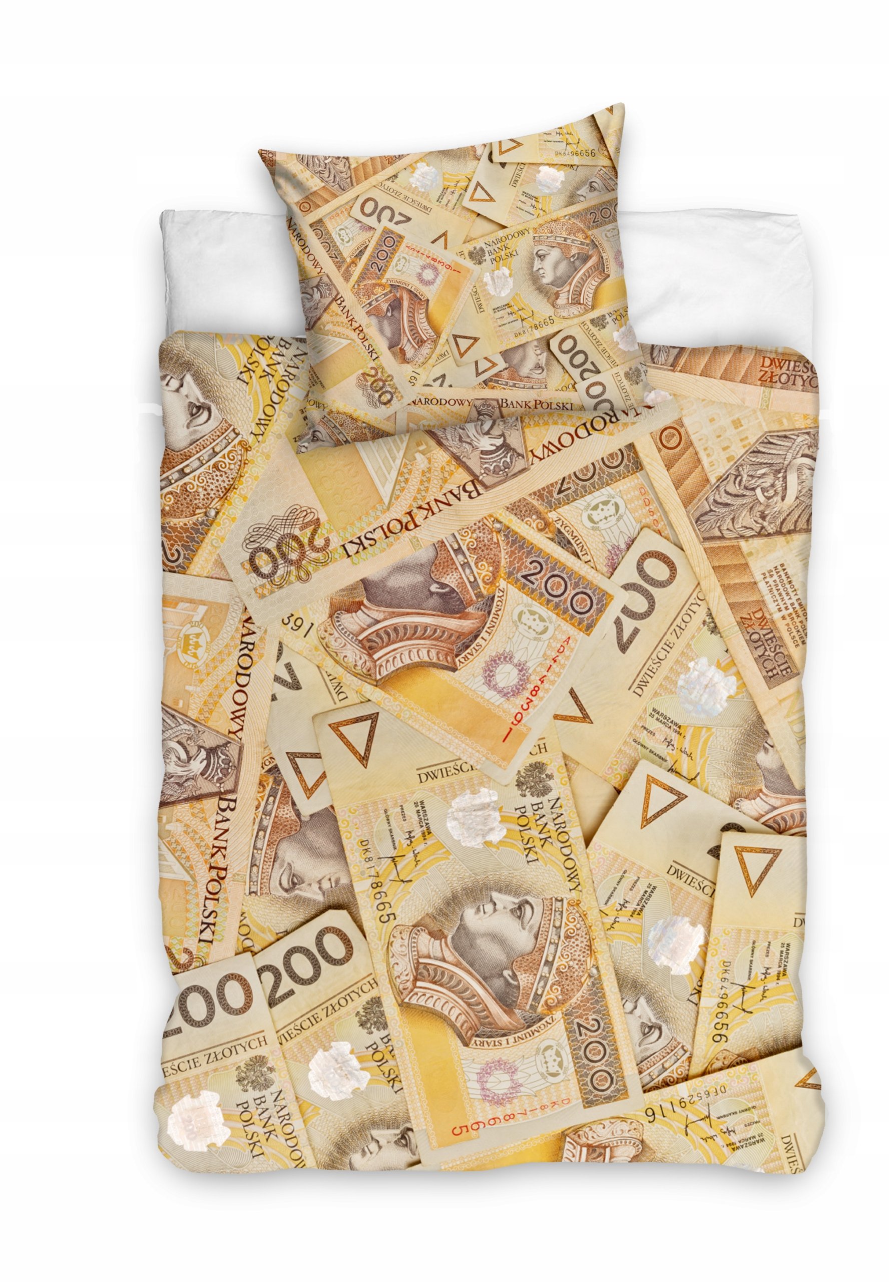Pościel 200 Zł Pieniądze Banknoty Forsa 160x200