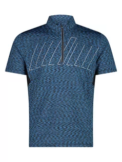 Koszulki sportowe męskie - CMP Koszulka funkcyjna w kolorze niebieskim - grafika 1