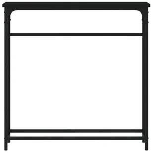 Stolik konsolowy, czarny, 75x19,5x75 cm Lumarko! - Konsole i sekretarzyki - miniaturka - grafika 5