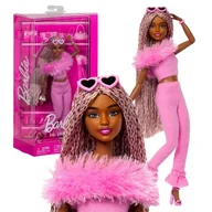 Lalki dla dziewczynek - Barbie Deluxe Style #4 Lalka Modowa W Różowym Stroju + Akcesoria Modowe - miniaturka - grafika 1
