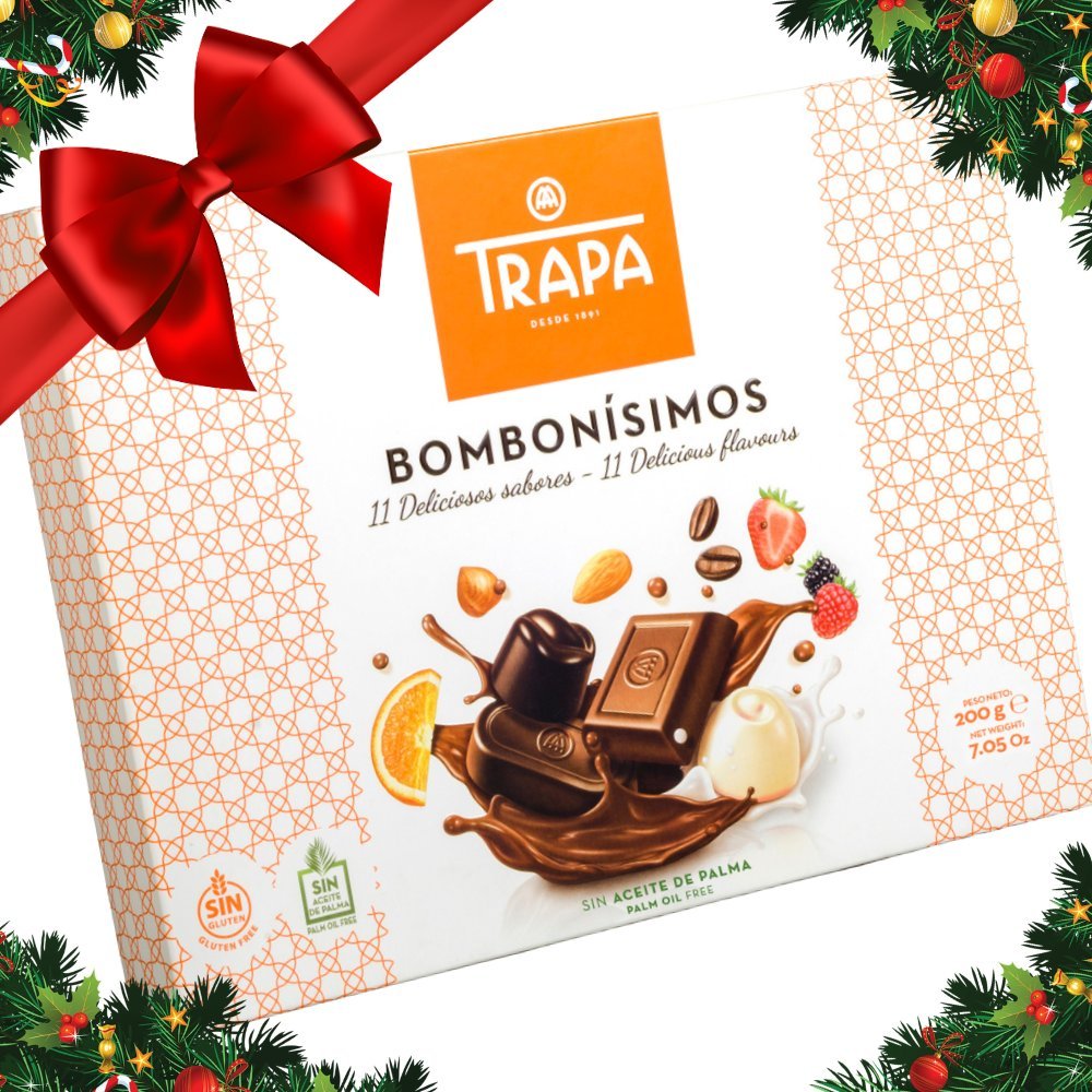Bombonierka z czekoladkami bez glutenu 11 smaków 200g Trapa