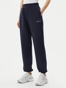 Guess Spodnie dresowe V4BB13 K7UW2 Granatowy Regular Fit - Spodnie sportowe damskie - miniaturka - grafika 1