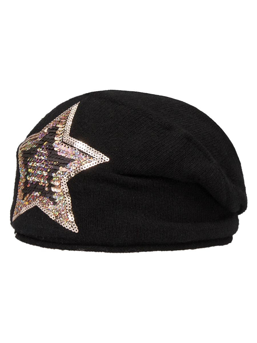 Damska czapka zimowa czarna Passigatti