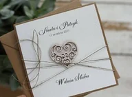 Kartki okolicznościowe i zaproszenia - Wyjątkowa Kartka ślubna z personalizacją - miniaturka - grafika 1