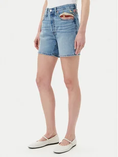 Levi's® Szorty jeansowe 501® 85833-0078 Błękitny Regular Fit - Spodenki damskie - miniaturka - grafika 1