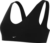 Biustonosze - Nike DX0027-010 W NK ALATE Seamless Biustonosz Sportowy Kobiety Czarny/Photon Pył Rozmiar XL - miniaturka - grafika 1
