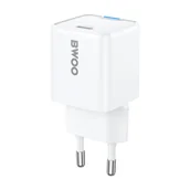 Ładowarki do telefonów - BWOO ładowarka sieciowa PD GaN USB-C 30W biała - miniaturka - grafika 1