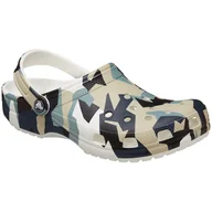 Klapki i japonki męskie - Klapki Crocs Geo Camo Clog Rozmiar butów (UE): 45-46 / Kolor: biały/czarny - miniaturka - grafika 1