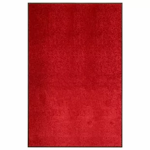 vidaXL Wycieraczka z możliwością prania, czerwona, 120 x 180 cm - Wycieraczki - miniaturka - grafika 1