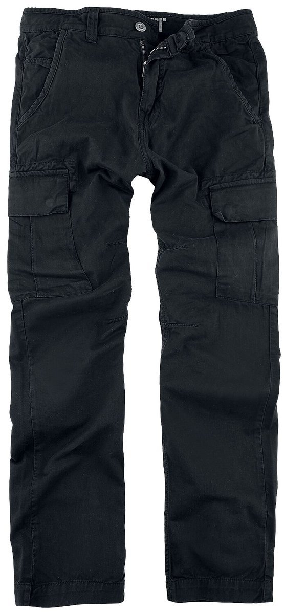 spodnie bojówki ALPHA INDUSTRIES - AGENT PANT BLACK Slim Fit-29