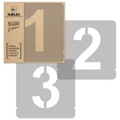 Szablony malarskie - Nakleo szablon malarski wielokrotny // cyfry 100 mm // Modern Sans Cyfry SZA-FON-006_10 - miniaturka - grafika 1