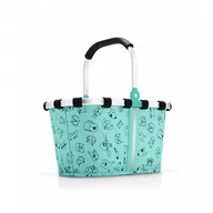Torby i wózki na zakupy - Koszyk carrybag XS kids cats and dogs mint kod: RIA4062 + Sprawdź na SuperWnetrze.pl - miniaturka - grafika 1