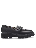 Półbuty damskie - Badura Loafersy TROPEA-E23-28188PE Czarny - miniaturka - grafika 1