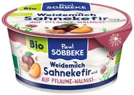 Kefiry, jogurty, maślanki - KEFIR KREMOWY ŚLIWKA - ORZECH WŁOSKI BIO 150 g - SOBBEKE - miniaturka - grafika 1