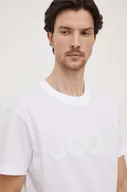 Koszulki męskie - Joop! t-shirt bawełniany męski kolor biały z nadrukiem - miniaturka - grafika 1