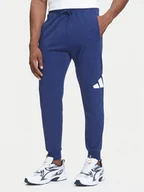 Spodnie sportowe męskie - adidas Spodnie dresowe Essentials Big Logo JE8967 Granatowy Regular Fit - miniaturka - grafika 1