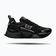 Sport OUTLET - Buty EA7 Emporio Armani Ace Runner New triple black/silver WYSYŁKA W 24H 30 DNI NA ZWROT - miniaturka - grafika 1