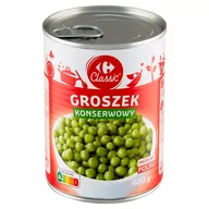 Warzywa w marynacie - Carrefour Classic Groszek konserwowy 400 g - miniaturka - grafika 1