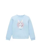 Bluzy dla dziewczynek - TOM TAILOR Dziewczęca bluza dziecięca, 33971 - Fresh Soft Blue, 92/98 cm - miniaturka - grafika 1