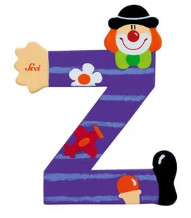 Sevi drewniana literka, Klaun Z - Wyposażenie pokoiku dziecięcego - miniaturka - grafika 1