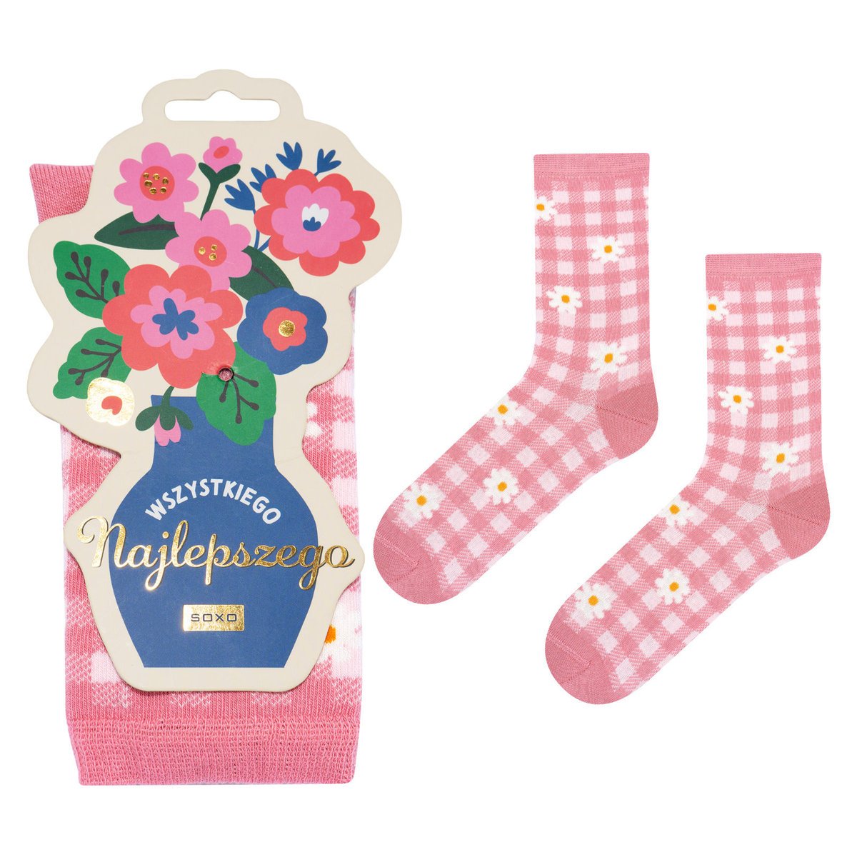 Skarpetki Wszystkiego Najlepszego Kwiaty-35–40