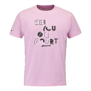 Koszulka męska Babolat Exercise Message Tee Lilac Sachet XL - Koszulki sportowe męskie Koszulka męska Babolat Exercise Message Tee Lilac Sachet XL - Koszulki sportowe męskie - miniaturka - grafika 1