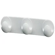 Wieszaki łazienkowe - Wieszak listwa 3-hakowa biały - miniaturka - grafika 1