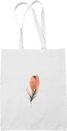 Torebki damskie - Torba Biała Pióro Boho Piórko 2 - miniaturka - grafika 1