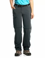 Odzież trekkingowa damska - Maier Sports damskie spodnie trekkingowe Nata T-Zipp-Off, szare (Graphite-949), 76 - miniaturka - grafika 1