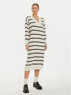 Sukienki - ONLY Sukienka dzianinowa New Tessa 15236372 Beżowy Relaxed Fit - miniaturka - grafika 1