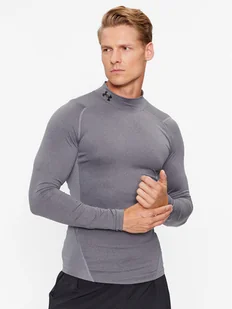 Under Armour T-Shirt Ua Hg Armour Comp Mock Ls 1369606 Szary Compression Fit - Koszulki męskie - miniaturka - grafika 1