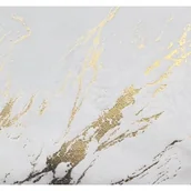 Obrusy i serwetki - Obrus STORM 85 x 85cm biało-złoty - miniaturka - grafika 1