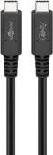 Kable - Kabel USB-C USB4 40Gbit/s 100W 20A 5V Goobay 1m - miniaturka - grafika 1
