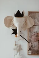 Zabawy w naśladowanie dorosłych - Korona dla dziecka "Czarne cekiny" - miniaturka - grafika 1