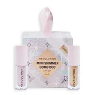 Zestawy kosmetyków damskich - Makeup Revolution London Mini Shimmer Bomb Duo Zestaw błyszczyk do ust Shimmer Bomb 1,4 ml Sparkle Pink + błyszczyk do ust Shimmer Bomb 1,4 ml Glistening Gold - miniaturka - grafika 1