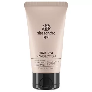 alessandro Alessandro Spa Nice Day krem do rąk  lekki balsam do rąk z kwasem hialauronowym i Caviar, 75 ml - Kremy i maski do rąk - miniaturka - grafika 1