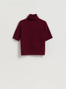 Reserved - Wełniany sweter - bordowy - Moda i Uroda OUTLET - miniaturka - grafika 1